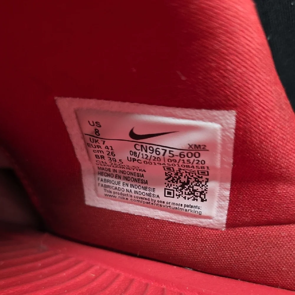 Nike Classic Red Slides Size 8